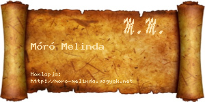 Móró Melinda névjegykártya