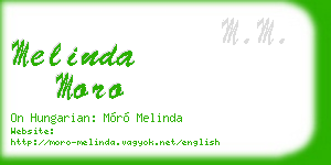 melinda moro business card